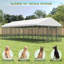 Grande cage extérieure pour chien avec enclos pour chien L 18,9 pi x l 9,61 po x H 6,76 po.