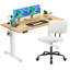 Ensemble de bureau électrique 2 pièces avec fauteuil en similicuir-848479426
