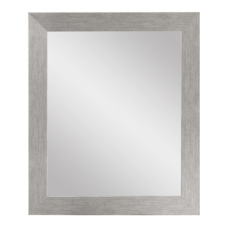 Miroir Samual, H 55 po x l 32 po, Grain argent
