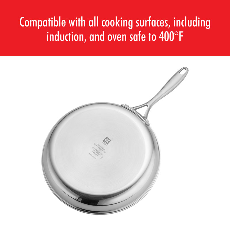 ZWILLING J.A. Henckels Clad CFX Non Stick Stainless Steel Frying Pan, 10"