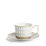 Renaissance Gray Teacup & Saucer