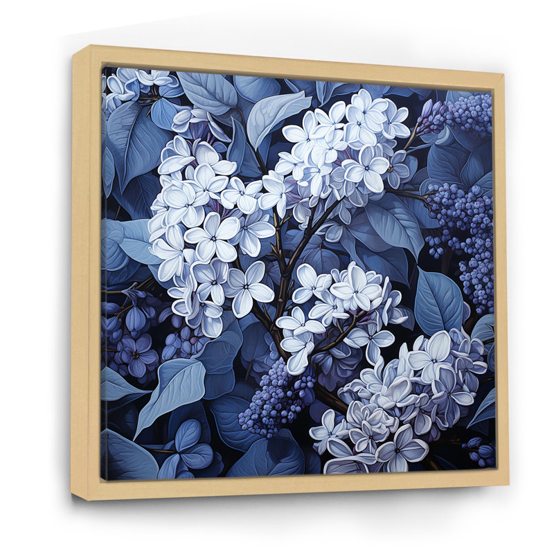 Parfum surréel lilas beauté IV, Cadre naturel flottant, H 30 po x l 30 po x P 1 po