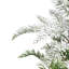 Décoration de Noël 17,5 po pin lourdement floqué en toile de jute