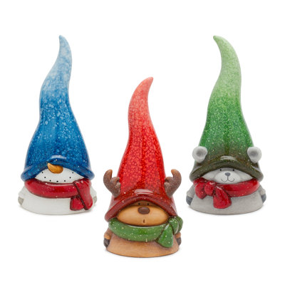 3 Piece Snowman/Moose/Bear Figurines Set