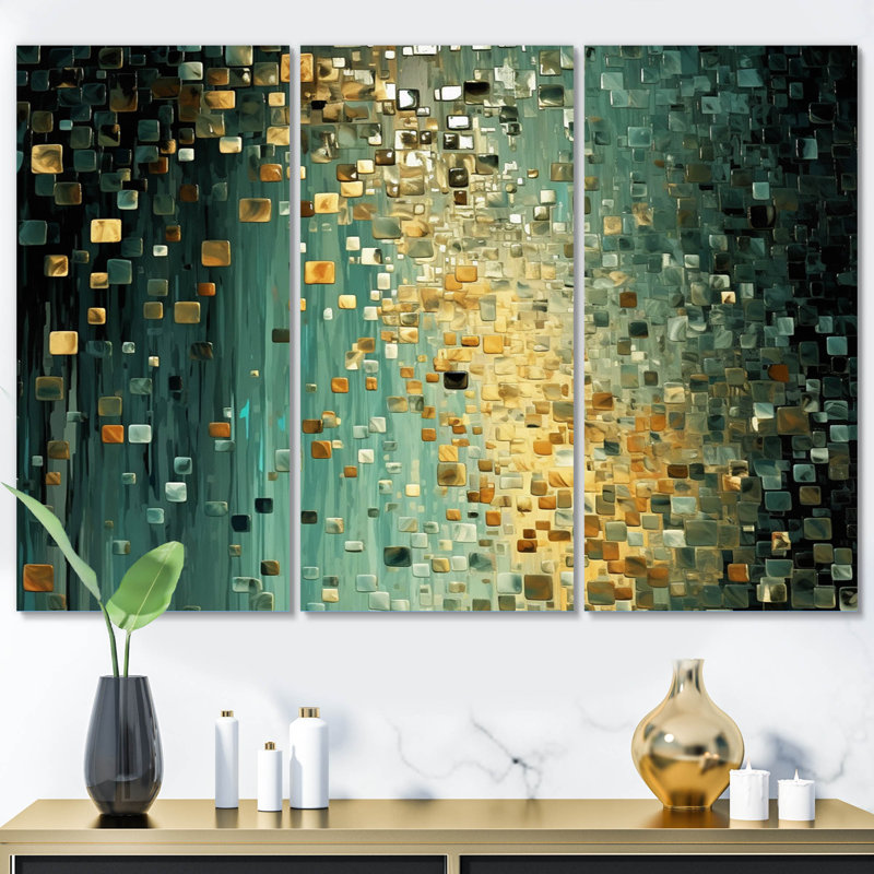 Brandie - Ensemble de salon abstrait, H 28 po x l 36 po x P 1 po