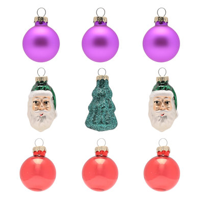 Set of 9 Whimsical Baubles
