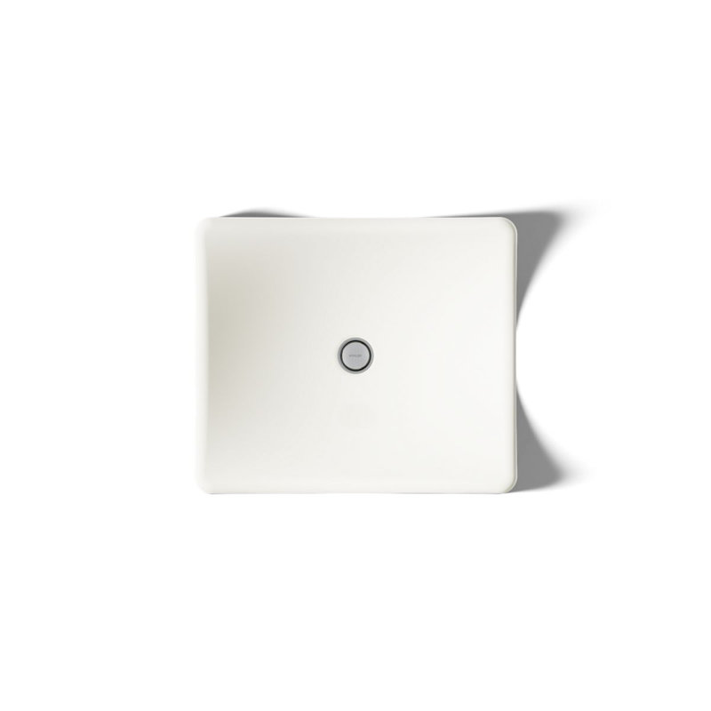 DemiLav Metal Specialty Vessel Bathroom Sink, Biscuit