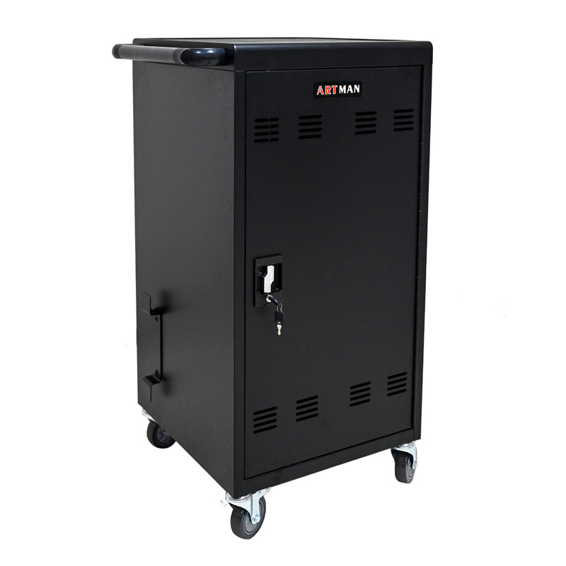Mobile Charging Cart and Cabinet for Tablets Laptops, Convenient and Efficient Charging Solution for Multiple Devices.