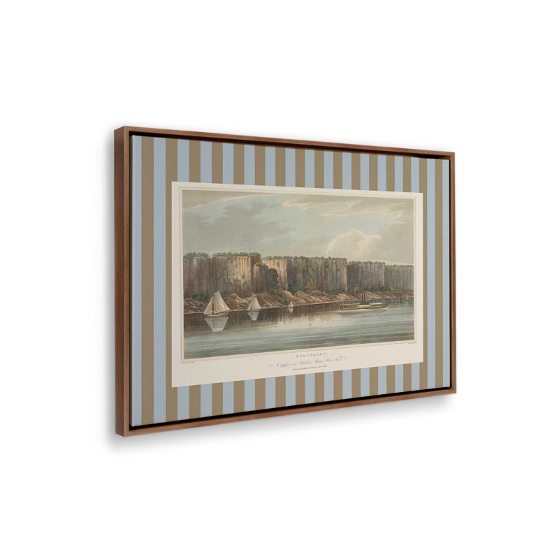 «Yonkers Palisades Hill» par Deny Designs, reproduction d'art, 24 x 32, Brun, Toile encadrée