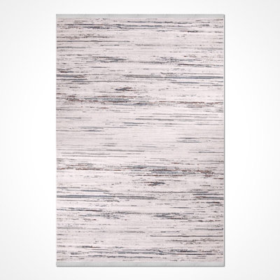 Modern/Abstract Beige Machine Washable Non-Slip Area Rug