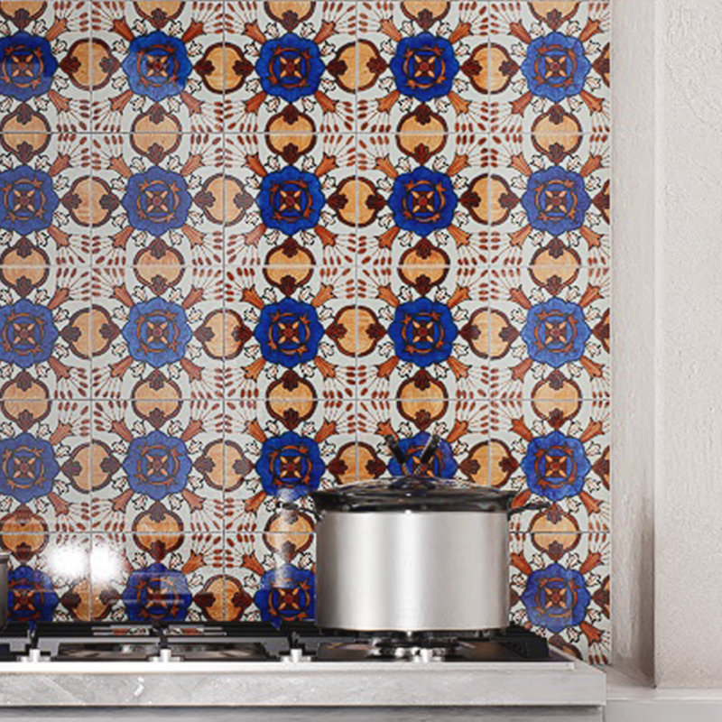 Déco provincial alhais 6 po X 6 po Carreau de porcelaine