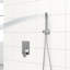 Douche carrée murale avec double tête de 10 pouces et pluie