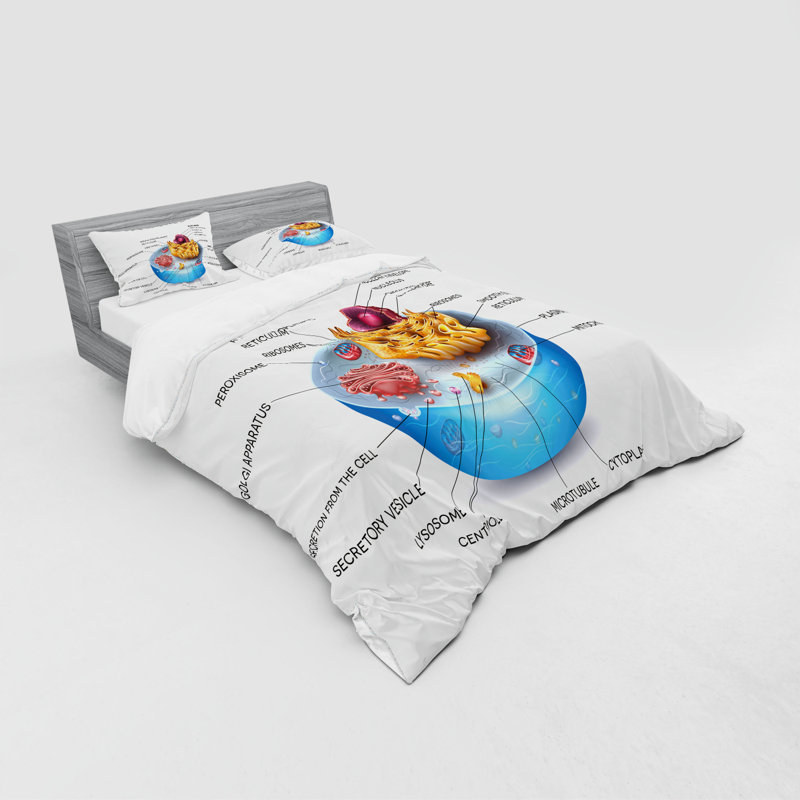 Ensemble de housse de couette éducatif, Housse de couette grand + 3 pièces supplémentair