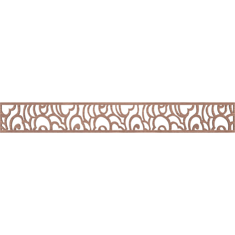 Moulure de panneau Springfield, Noyer, H 6 po x l 46,5 po x P 0,375 po