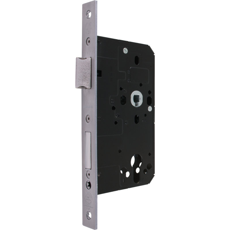 Brass Lock, Satin Silver, 23.5cm H x 2.4cm W x 8.8cm D