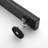 35.9 In.  Linear Shower Drain With Leveling Feet And Flange In Matte Black
