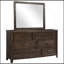 Miroir brun antique