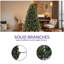 Arbre de Noël épinette pré-éclairé 6 pi avec 2 couleurs claires-912107716