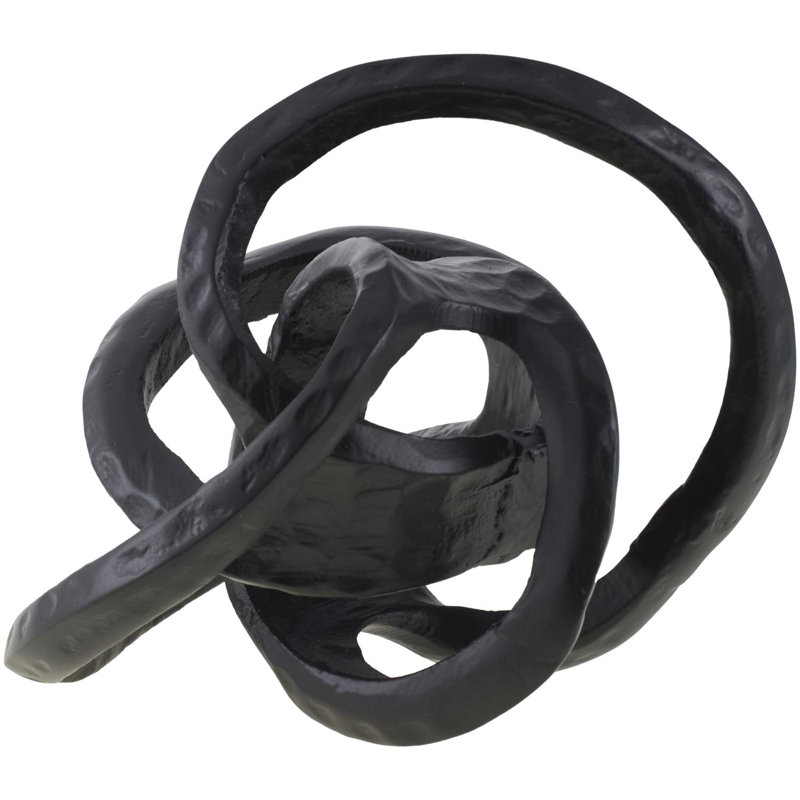 Sculpture Nebi, H 7 po x l 7 po x P 7 po, Noir