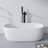 51'' Freestanding Bathtub Resin Stone Soaking Bathtub Solid Surface Modern Tubs With Overflow