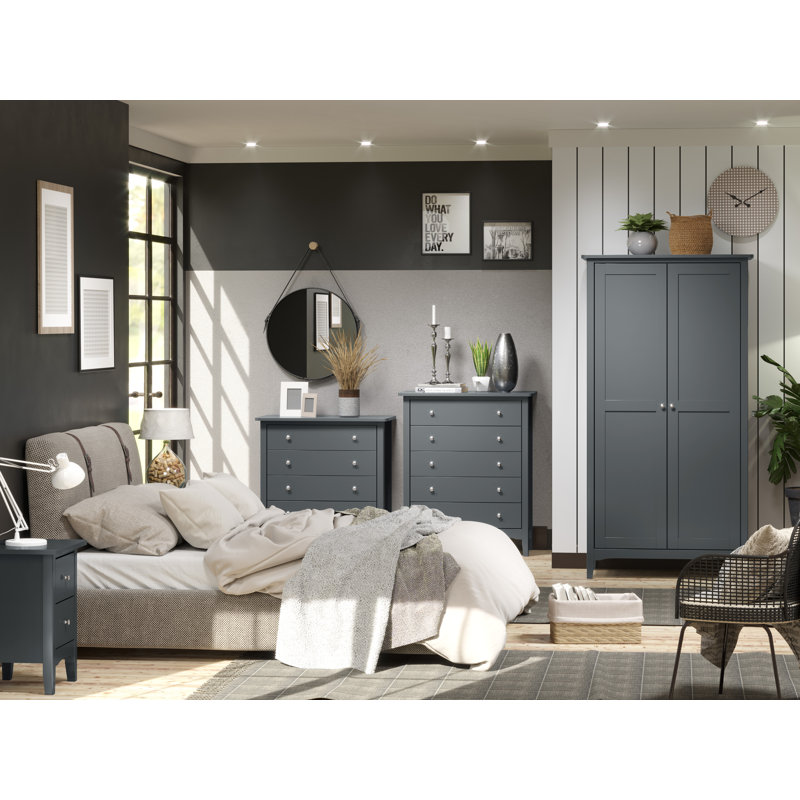 Como , 3 Piece Painted Bedroom Set, Blue