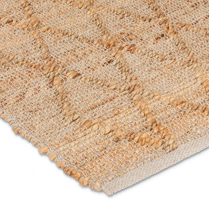 Large Diamond Weave Brown Mat
