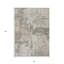 Tapis extérieur lavable abstrait 3 pi x 5 pi en lin et gris