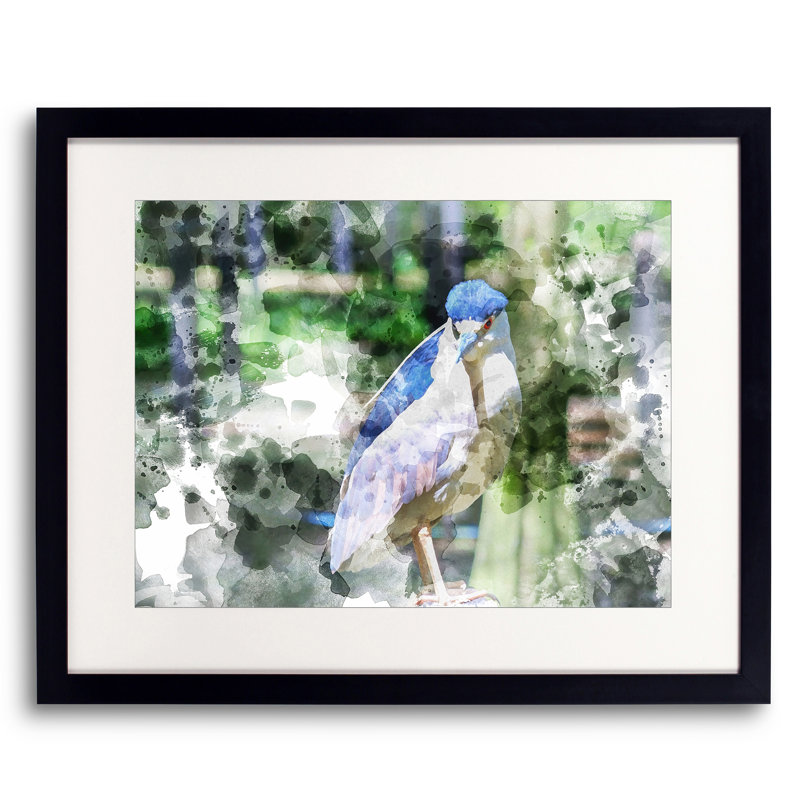 Bird 9903 Print by Chamira Young, Black Framed Paper, 17.25" H x 21.25" W