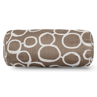 Fusion Round Bolster Cotton Throw Pillow