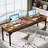 Stefnie 78.7" Extra Long Computer Desk, Writing Desk with 2 Drawers-1698047888