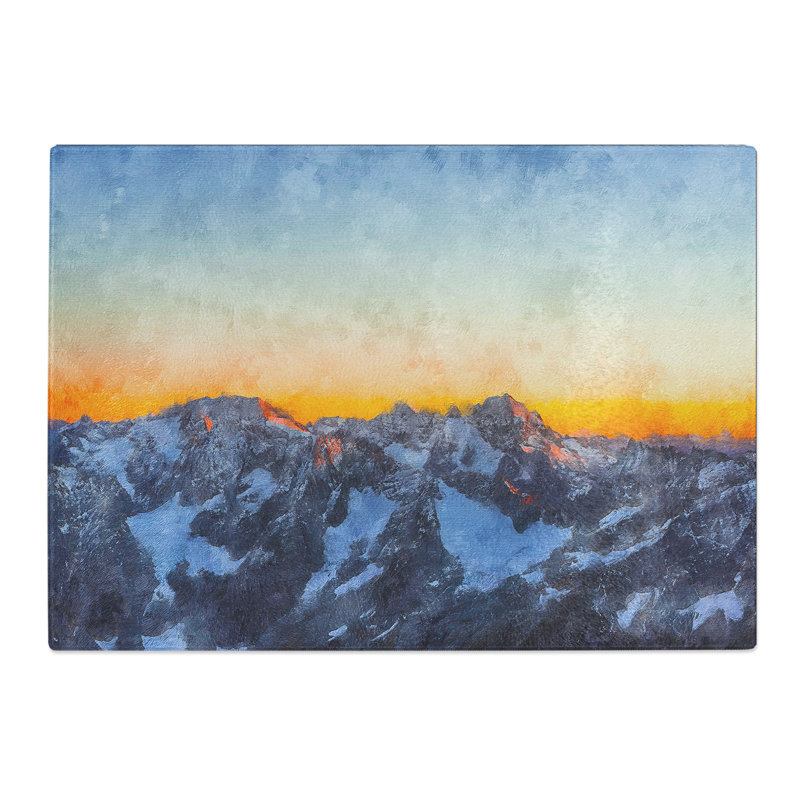 Tempered Glass Sahale Glacier Chopping Board, 28.5 cm x 39 cm