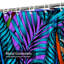Rideau de douche à motif de palmier tropical avec 12 crochets Tropical Leaves-1230330994
