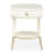  La Rachelle Mirrored Glass Top End Table with Storage