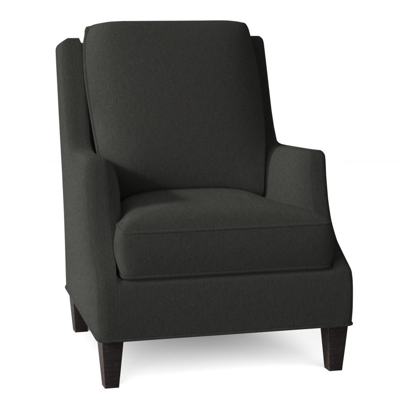 Fauteuil l 31,5 po Savannah, Gris anthracite, Perigold Youngman ébène