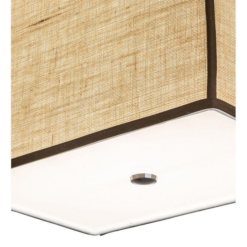 Luminaire suspendu allongé 18 po Quadrato