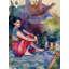 Femme de campagne indienne | Aquarelle | Décoration murale