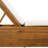 Acacia Wood Chaise Lounge With 2-Fold Thin Cushion - Teak Finish Outdoor Recliner -Repellent Cushion-1642267822