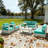 Modern Outdoor Aluminum 2-seater Loveseat With Cushions-1132747168
