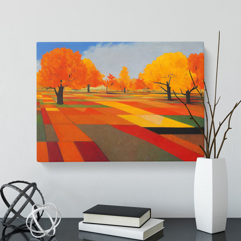 Autumn Forest Meadow - Wrapped Canvas, 35cm H x 50cm W x 3cm D