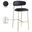 Tabouret de bar rembourré en cuir Lupita-840074844-840074834