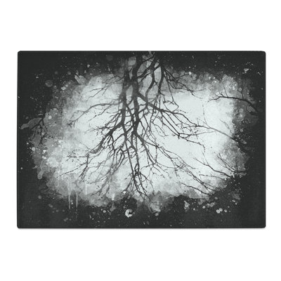 Tempered Glass Tree Branches in Central Park New York Paint Splash Chopping Board