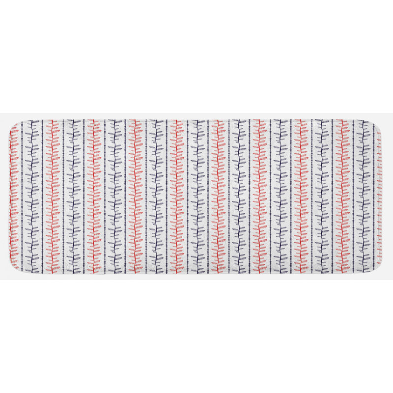 Tapis de cuisine à feuilles