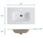 Wall Mount 30" Walnut Bathroom Vanity With Ceramic Sink With Single Hole, Large Storage Floating Bathroom Vanity For Modern Bathroom, One-Piece Sink Basin Without Drain, Pre-Assembled-409878249-409878248