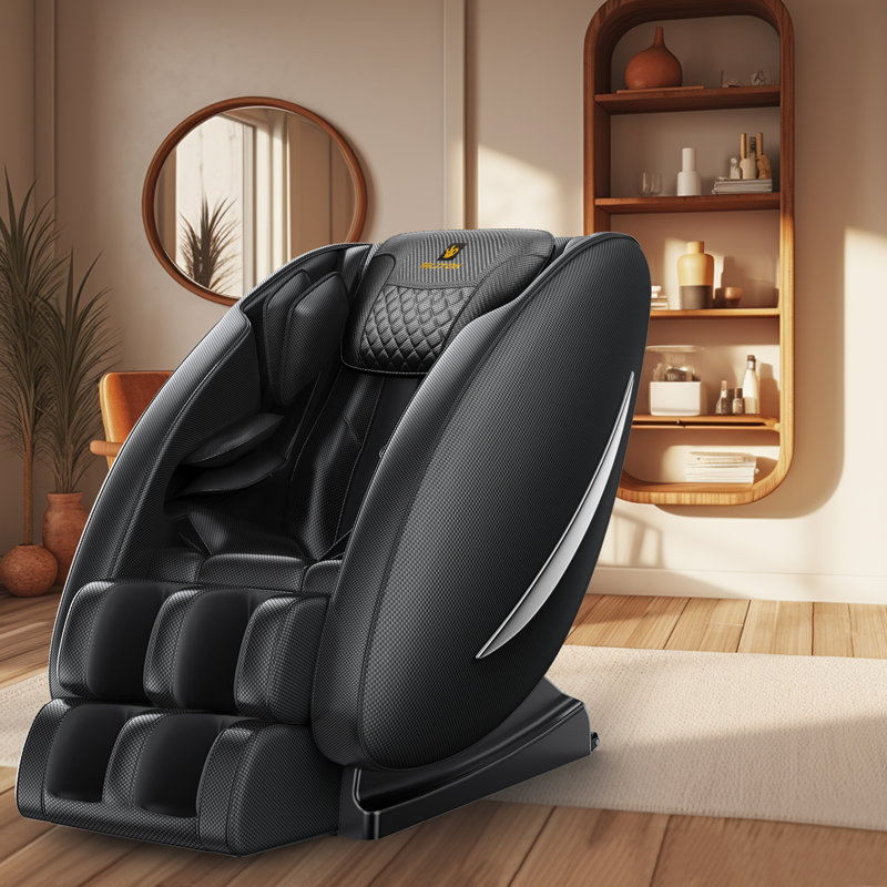 Fauteuil de massage inclinable avec chauffage, airbags, fauteuil de massage zéro gravité, haut-parleur Bluetooth