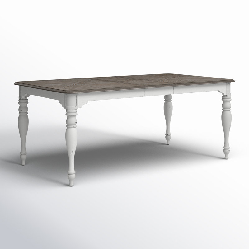 Table de salle à manger rectangulaire Colchester avec rallonge amovible de 12 po