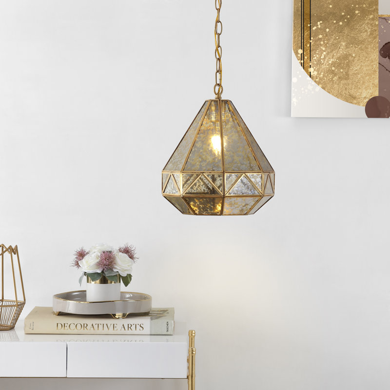 Luminaire suspendu géométrique simple à 1 lumière