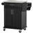 Kitchen Island On Wheels, Rolling Kitchen Cart With Stainless Steel Countertop, Drawer, Towel Rack And Spice Rack, Utility Storage Trolley-418386989
