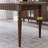 Retro Nut-Brown Rectangular Solid Wood Dining Table
