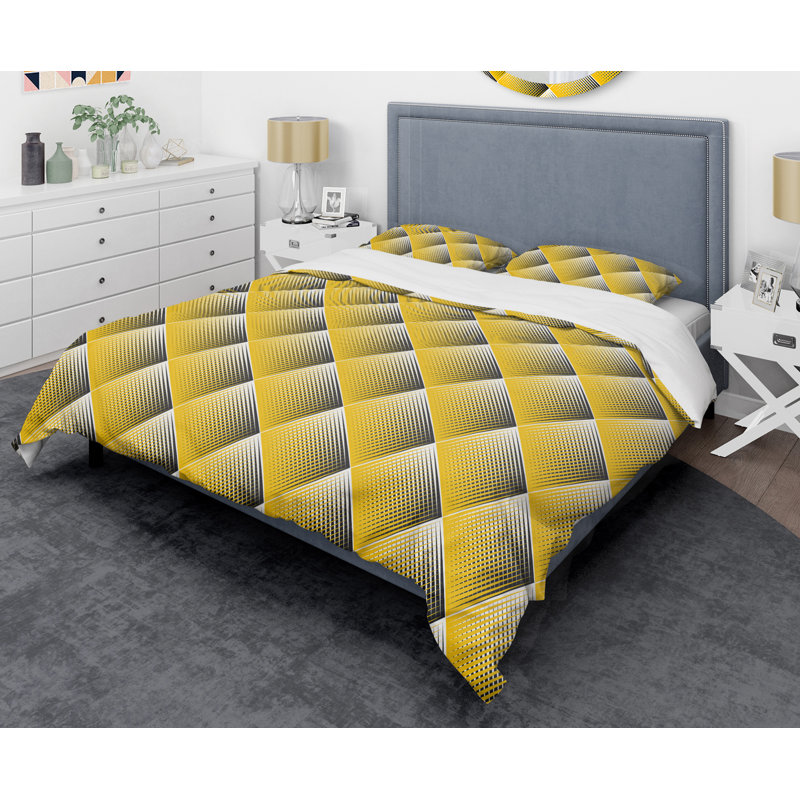 Ensemble de housse de couette Rhombus, Housse de couette très grand + 2 taies décoratives
