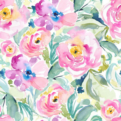 Peel & Stick Floral Tile
